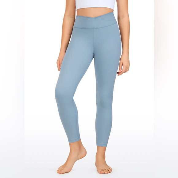 Butterluxe Girls Active Leggings - V Cross Waist 23” - Picture 1 of 6